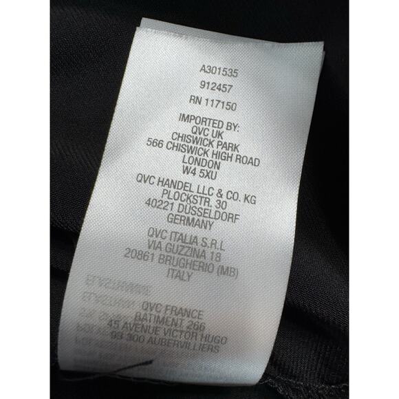 Belle by Kim Gravel Womens Hi-Low Tunic 2X Black Keyhole Trim Classic Statement - Picture 12 of 14